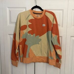 Maloja Crewneck Pullover Multicolor Crewneck Lightweight Cotton Sweater Medium